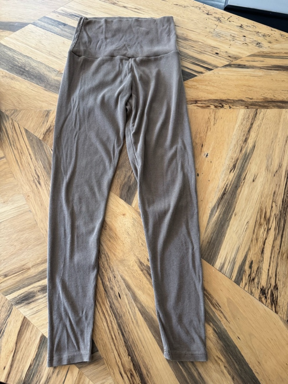 Groceries Apparel Pax Ribbed cotton leggings - Taupe